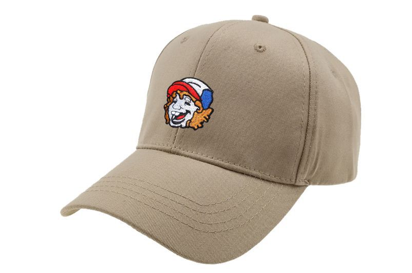Brown Figure Girl Embroidered Baseball Cap Neutral Summer Cap Cap