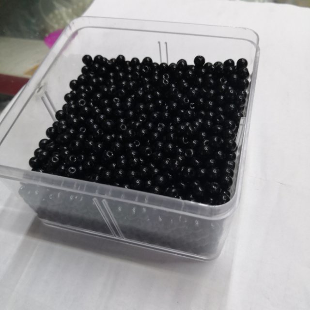 玻璃仿珍珠玻璃珠皱纹珠烤漆珠首饰配件现货批发