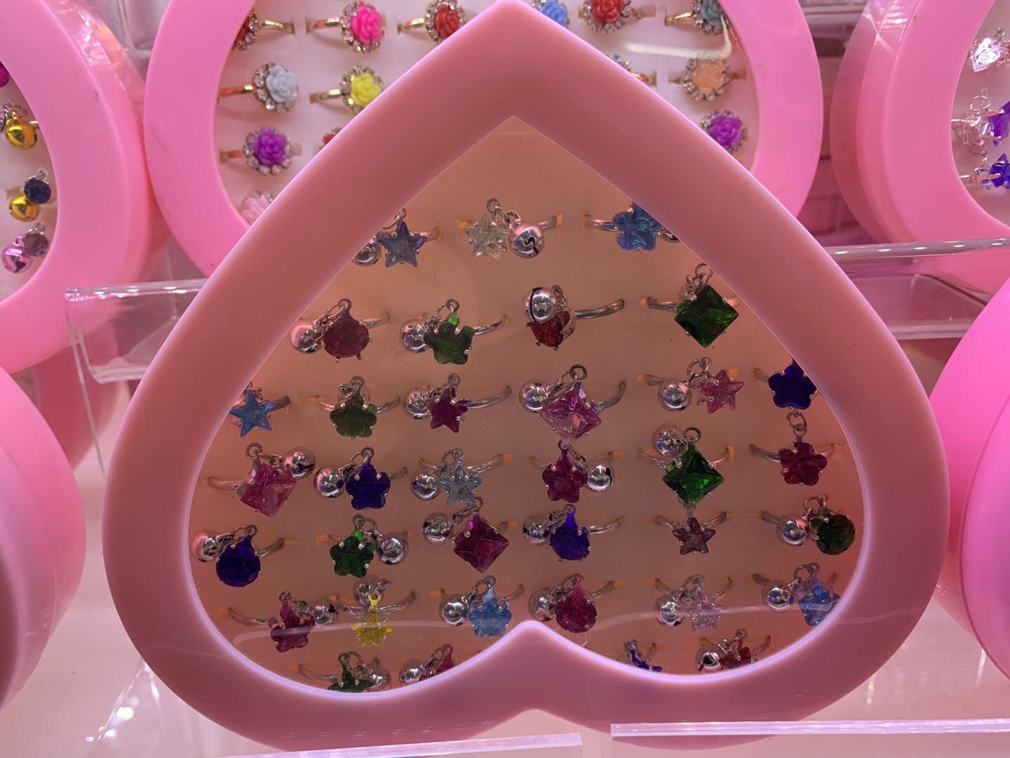 儿童戒指合金指环钻石配饰公主饰品可爱卡通产品图