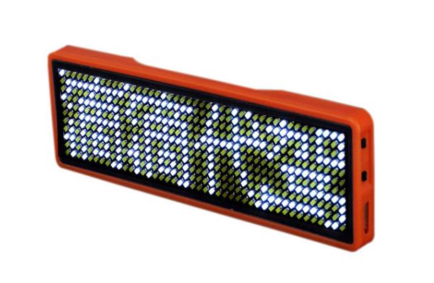 LED胸牌名片屏纯英文胸卡工号牌四字胸牌产品图