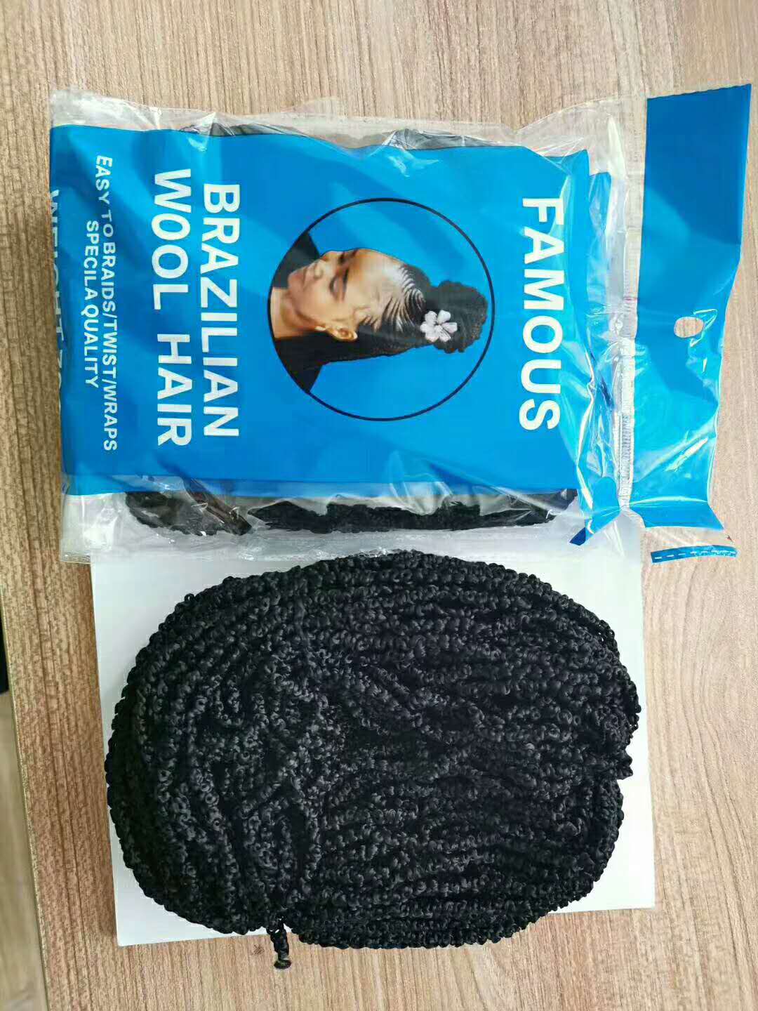 Factory direct sales of African wigs, black wool, wig thread, polypropylene filament, hair filament, brazilwool in stock details Picture