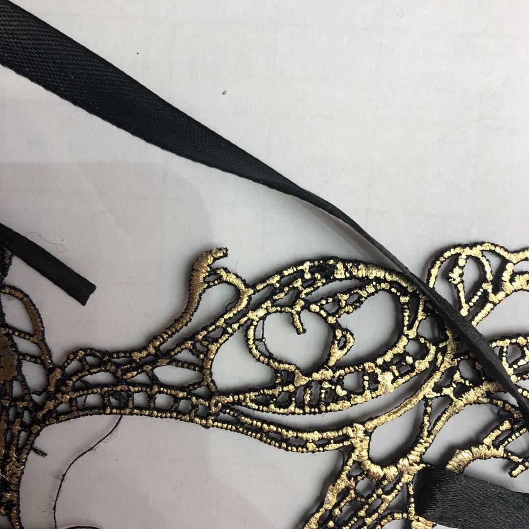 化妆舞会黑金性感面具复古面具cosplay道具厂家直销细节图
