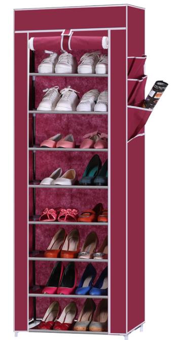 Wardrobe Simple Cloth Wardrobe Modern Simple Steel Pipe Thickened Oxford Fabric Single Dormitory Rental Room Hanging Wardrobe T1099 details Picture
