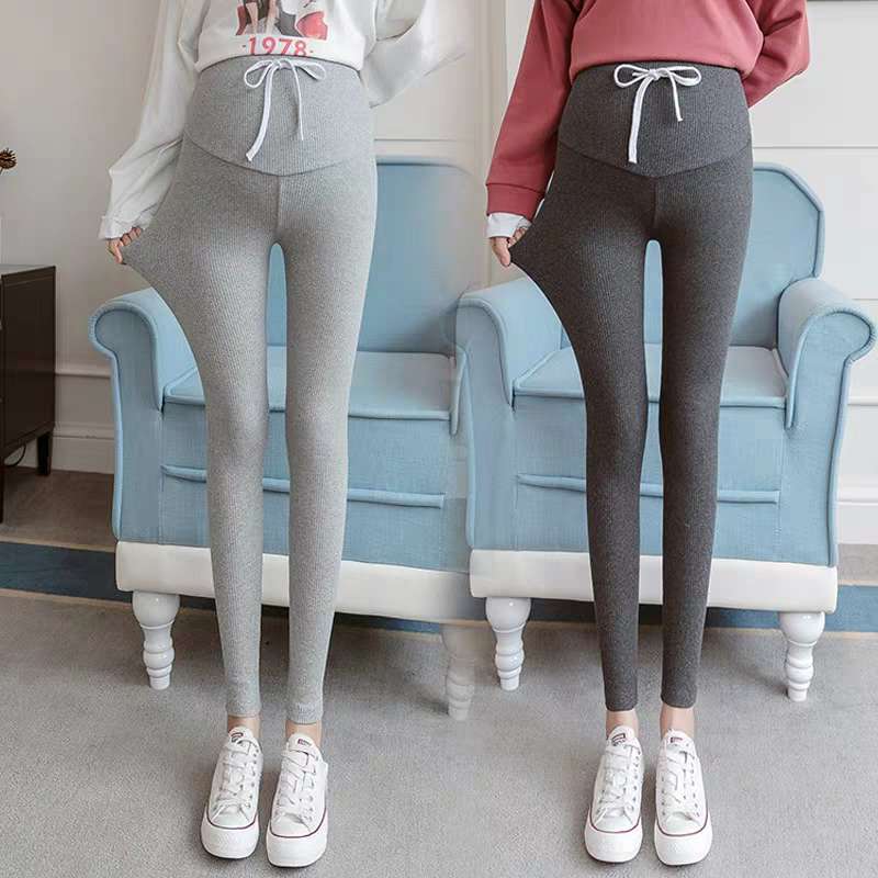 薄款螺纹裤打底裤罗纹棉弹力百搭外穿显瘦九分裤