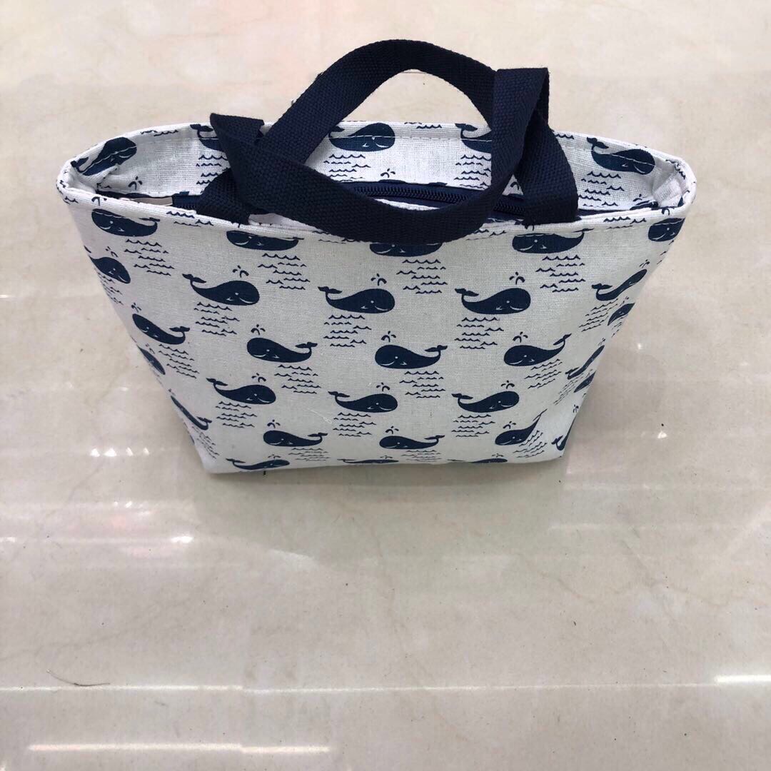 饭盒袋便当包保温保热手提包布袋子外出时尚可爱铝箔加厚手拎带饭