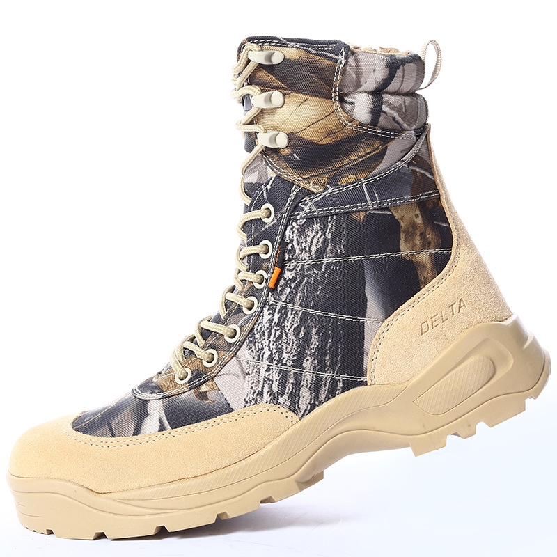 Manufacturers direct military fans outdoor hiking shoes anti-U.S. Tactical boots high top desert camouflage boots