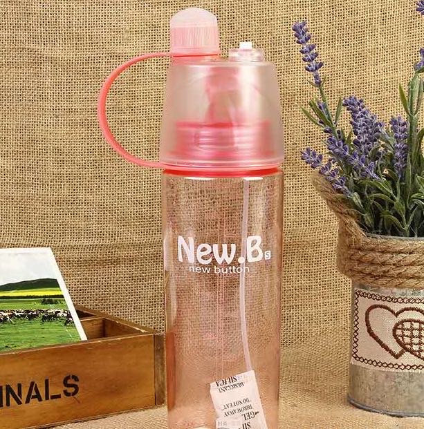 塑料喷雾杯水杯学生儿童茶杯送人礼物细节图