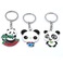 熊猫钥匙扣可爱熊猫吉祥物钥匙链金属纪念礼品钥匙挂件开业纪念品细节图