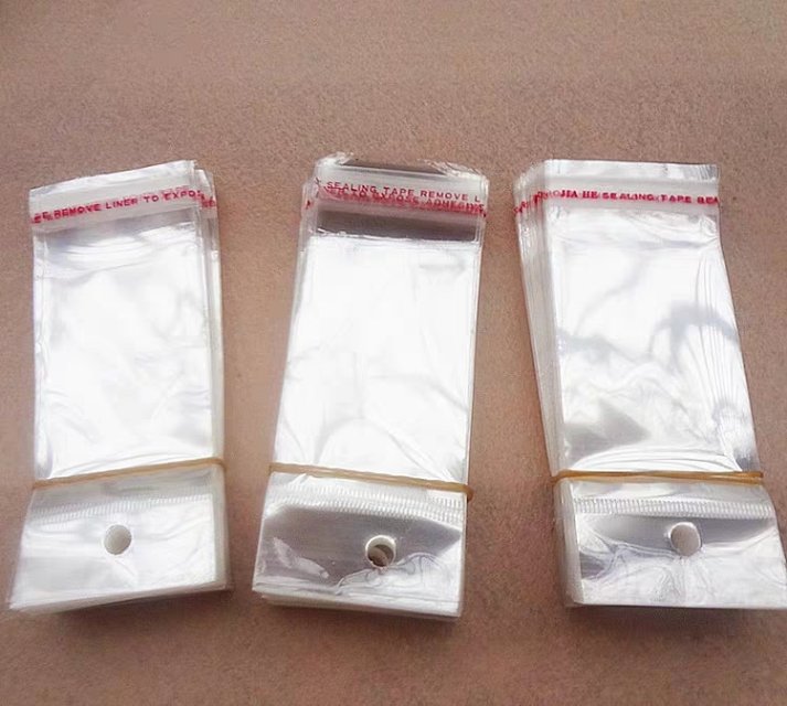 易开口OPP自粘袋 厂家直销定做透明自封袋 200个一包6x12cm塑料封口袋图