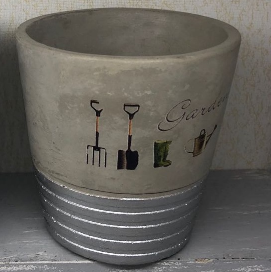 水泥花盆 尺寸14x14 水泥花盆14x14 水泥花盆 尺寸14x14 水泥花盆14x14工艺品，细节图