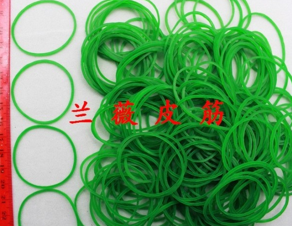 越南进口38*1.5mm绿色橡皮筋牛皮筋橡胶圈皮筋详情图1