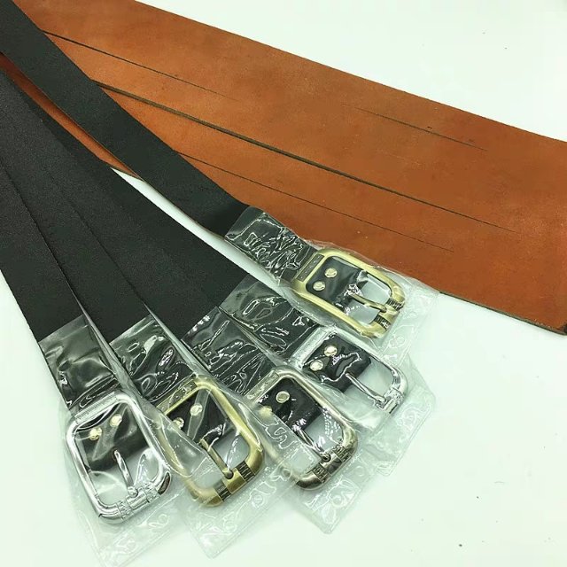 One-Piece Cowhide Alloy Buckle Belt Day Buckle Belt Electrician Cow Belt Senior Belt