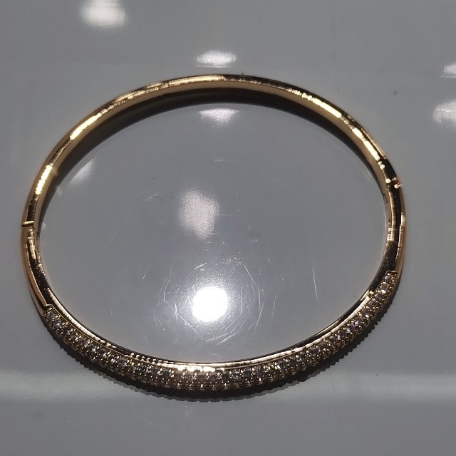 European style atmospheric diamond bracelet plated gold alloy bracelet