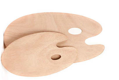 Quality Oil Palettes Professional Painting Wood Palettes Oval Wood Palettes