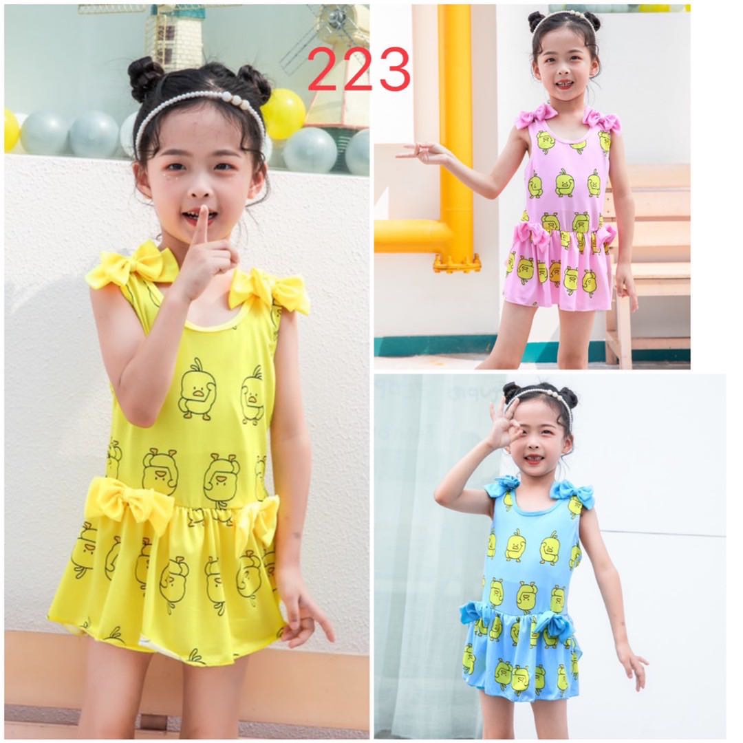 Model 2022 No. 233 Milk silk swimsuit for kids