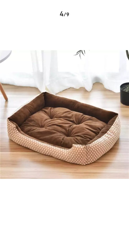 A simple and plain style pet bed with thickened edges Specification image