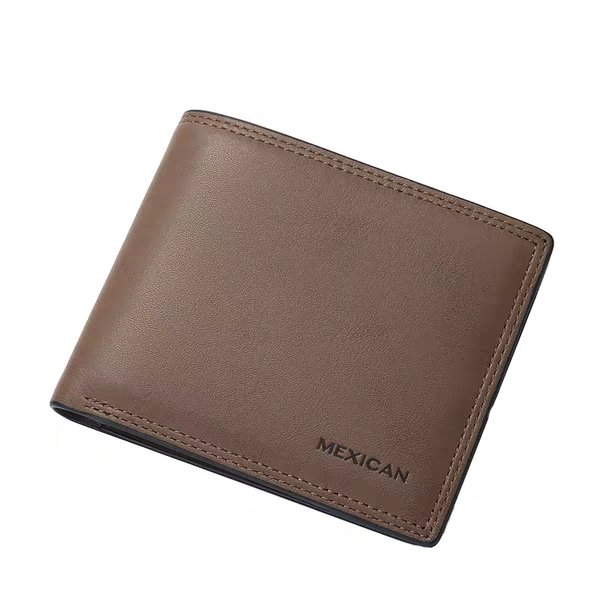 Waterproof Wallet With Brown Leather Cover Clutch Purse Coin Purse
