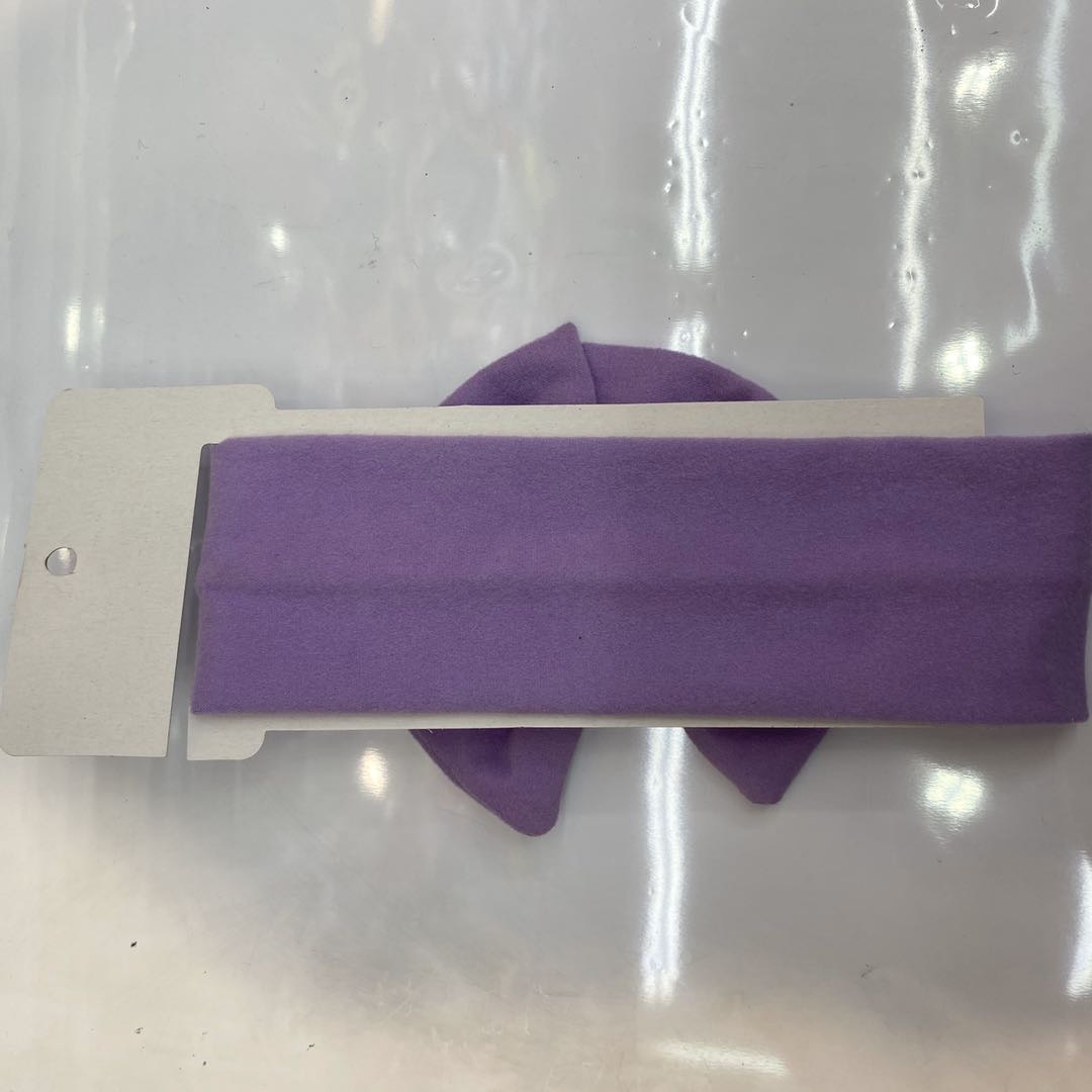 热销爆款简约儿童婴儿绒布百搭大号蝴蝶结发带细节图