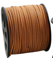 3Mm Japan And South Korea Imitation Deerskin Rope Double-Sided Velvet Woven Bracelet Necklace Leather Rope Diy Jewelry Beaded Accessories Materials