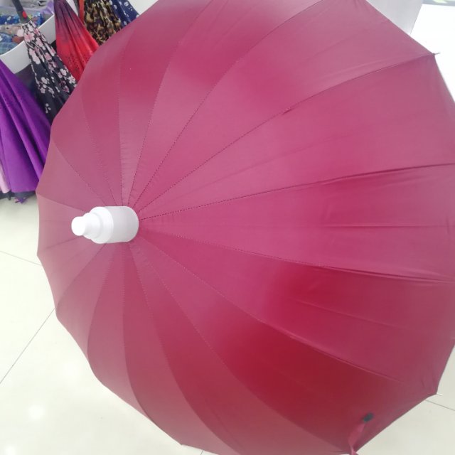 Adult long-handled umbrella with fluorescent tape waterproof case Specification image