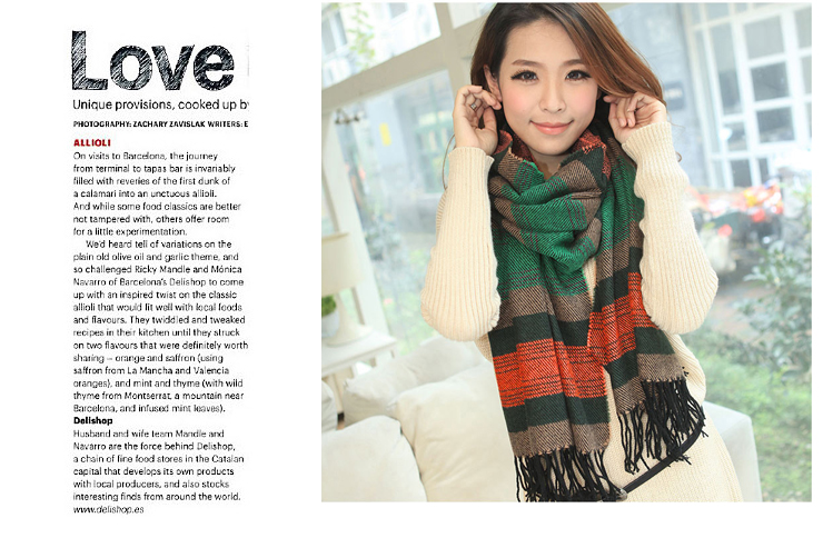 Preppy Fashion Trend Everything Warm Classic Fringe Striped Scarf