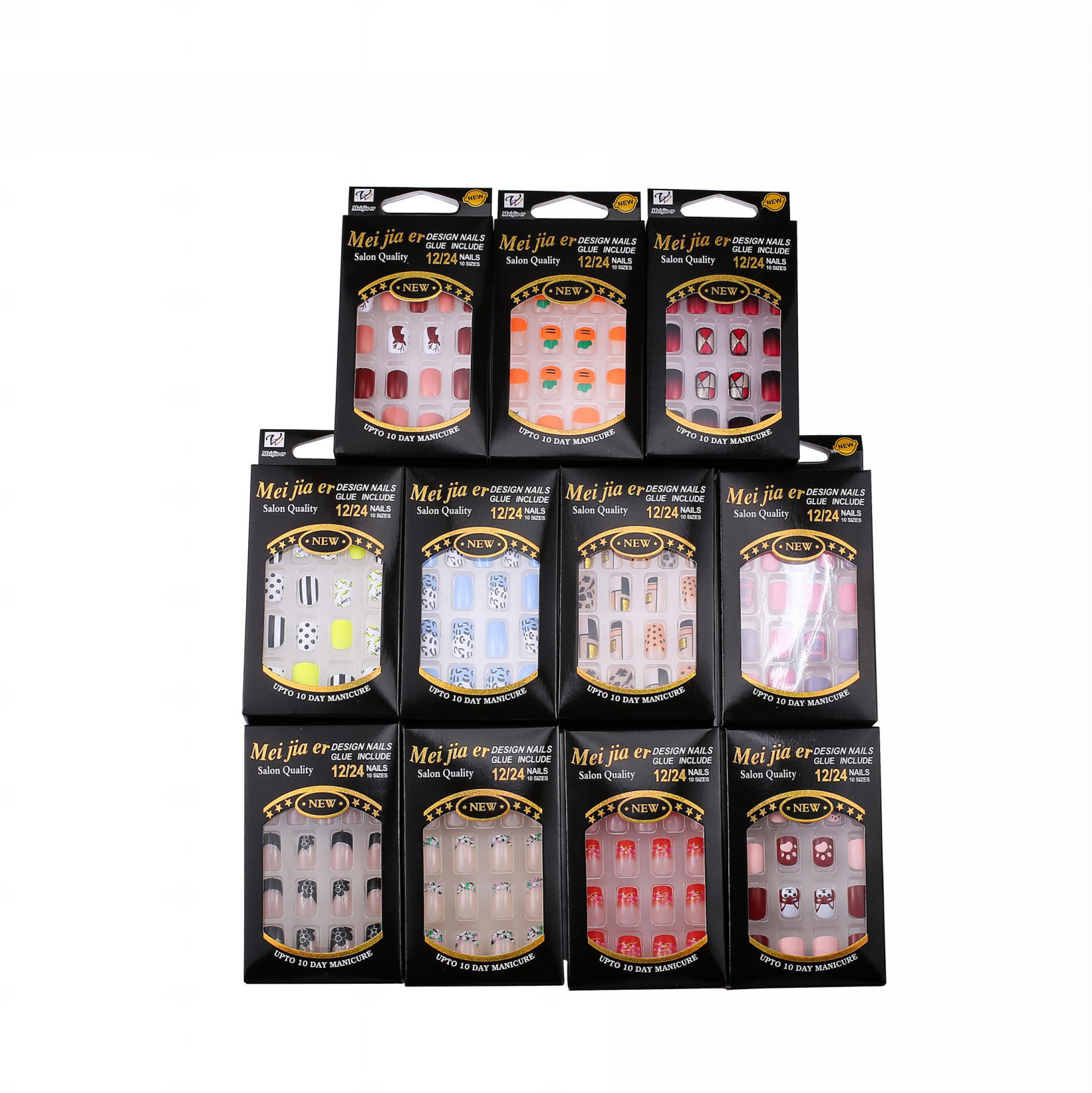 There are multiple options for flat-cut printed nail slices in boxes lL-09 thumbnail