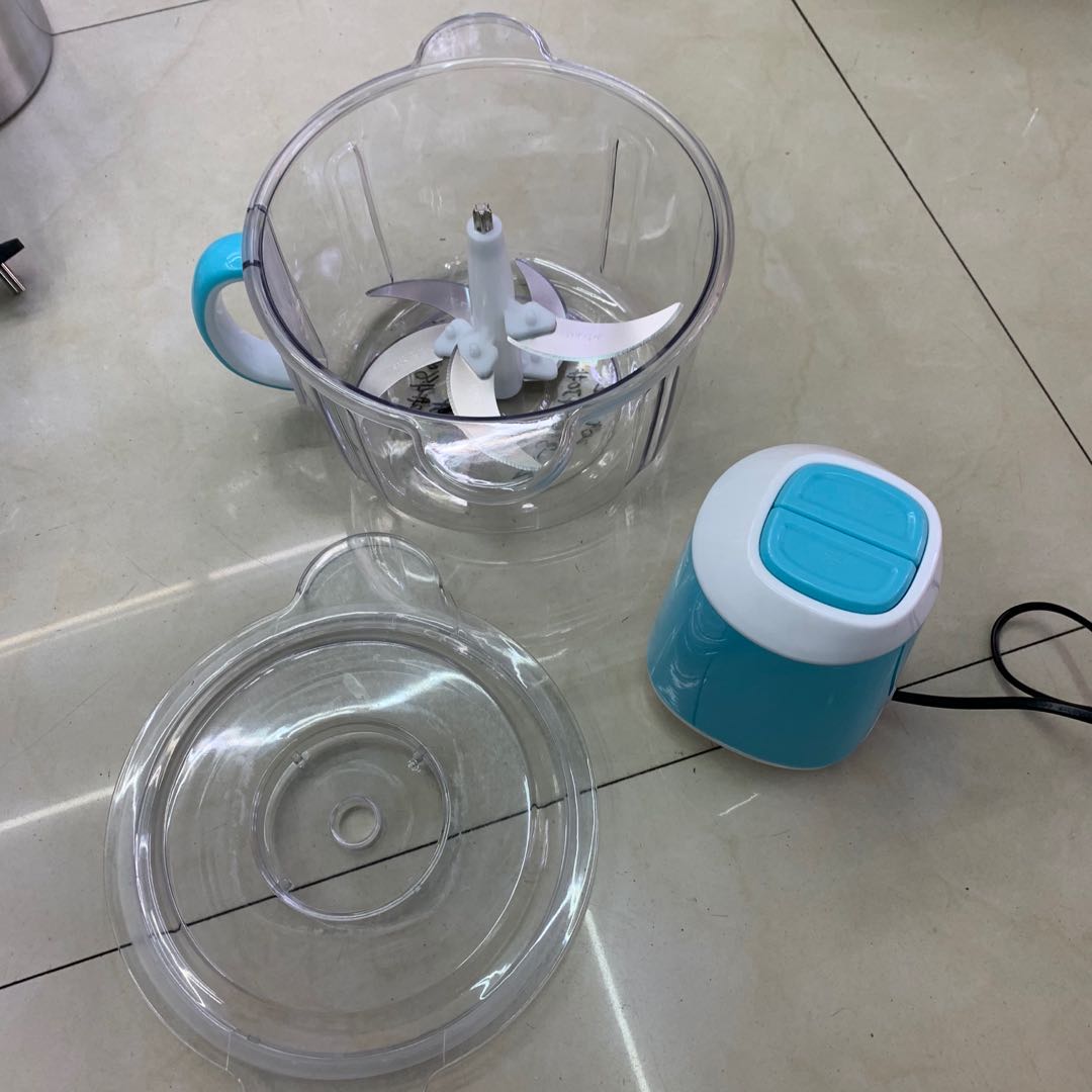 蓝色多功能榨汁机环保塑料透明健康榨汁机细节图
