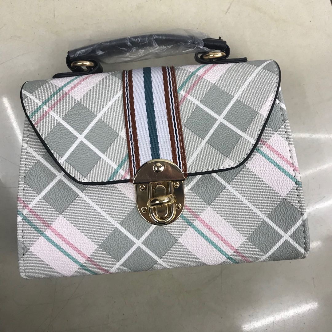 条纹简约女士挎包时尚女包手提包女士皮包