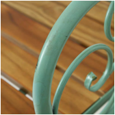 American country retro ironwork outdoor seating chairs for balconies, villas, gardens, courtyards and kindergartens details Picture