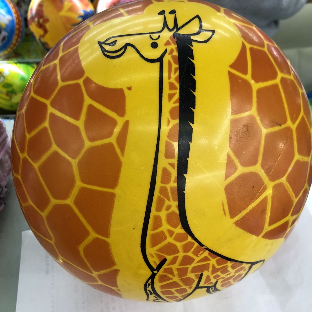 厂家直销环保塑料单双印球玩具