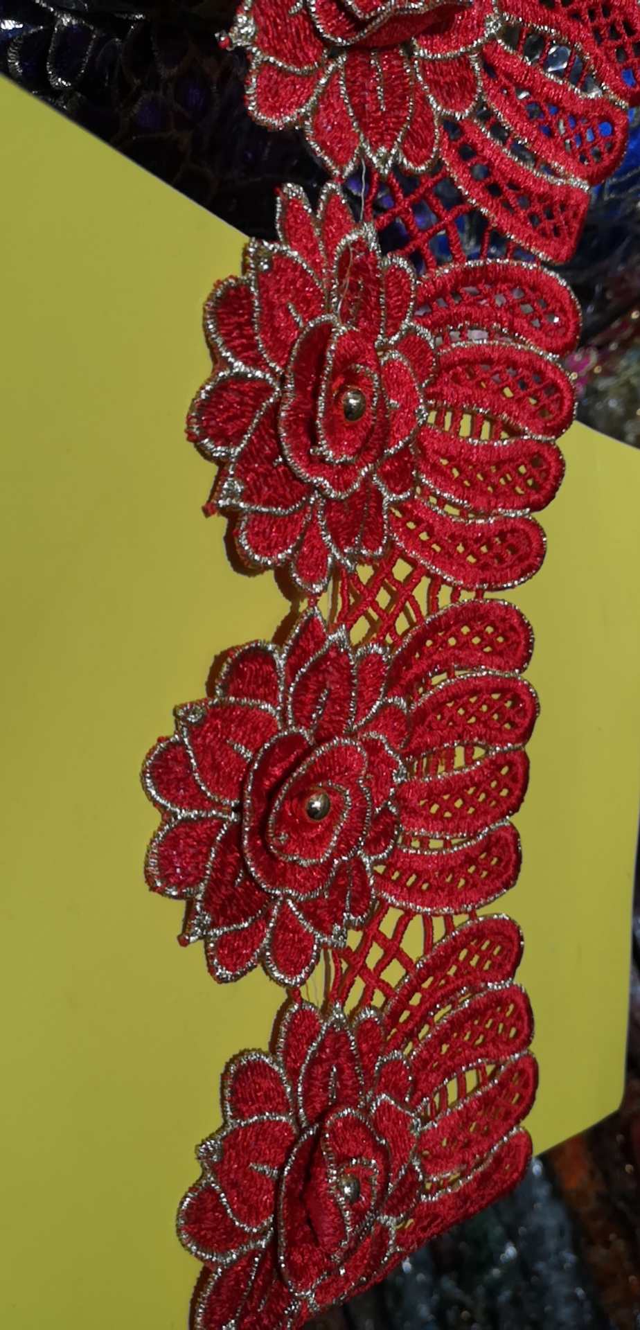Embroidery Applique Clothing Accessories Antique Style Diy Decorative Patch Applique Size Pattern All Matching Hot Flower Embroidery Sheet details Picture