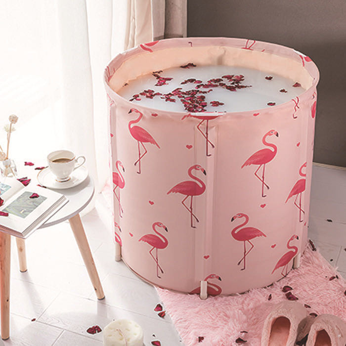 Flamingo fashion bath tub Summer bath artifact Small unit bathtub single bath tub details Picture