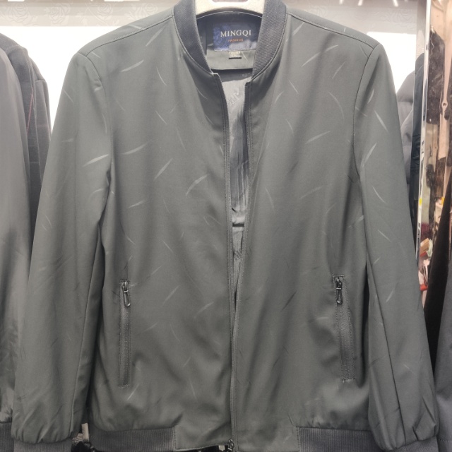 A middle-aged man's jacket, dad's spring casual coat, jacquard baseball collar