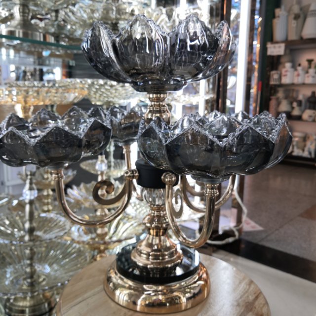 Exquisite flower and tree fruit bowl European and American retro style foreign trade export furnishing handicrafts thumbnail