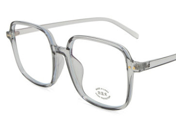 New Korean-style fashionable optical glasses for both men and women, large-framed square anti-blue light glasses details Picture