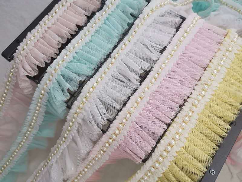 带弹力的宽蕾丝边服装辅料镂空多彩裙边衣服花边装饰手工diy布料