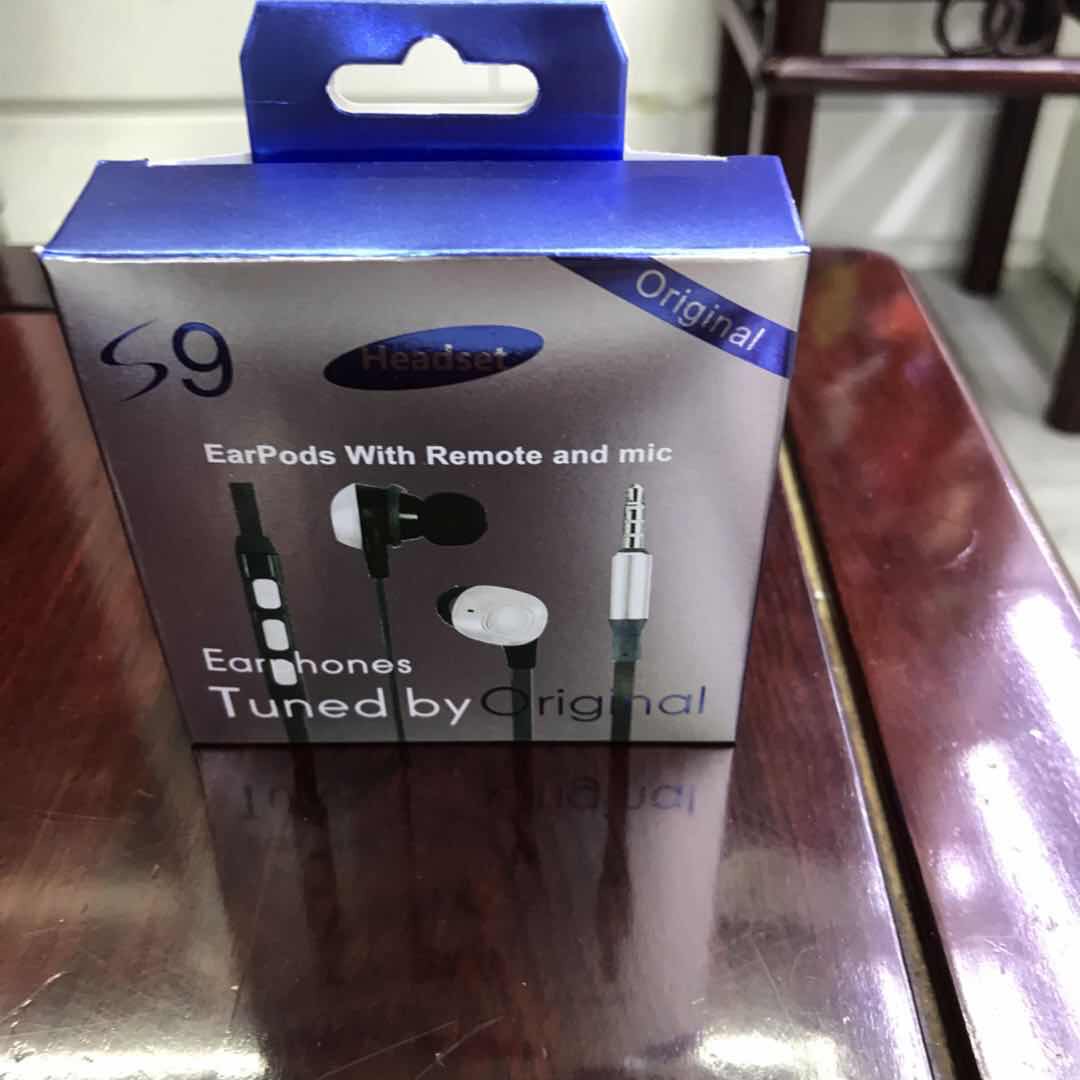 入耳式耳机通用重低音炮手机通话带麦线控男女生通用有线耳机高音质K歌蓝色细节图