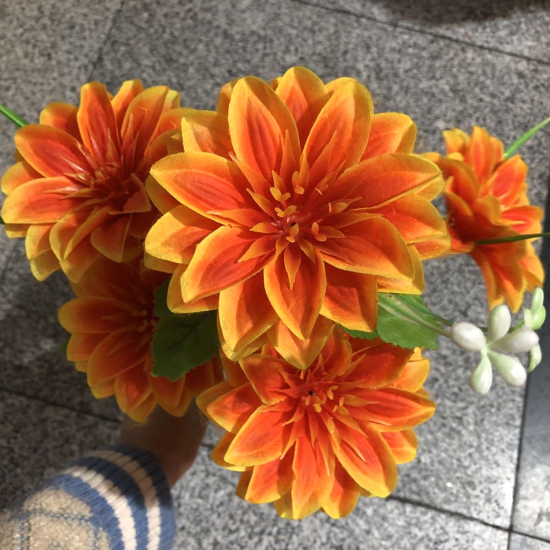 Decorative flower arrangement: 12-head gladiolus bouquet, home display, landscape decoration, wedding photography props, artificial flowers, artificial flowers Specification image