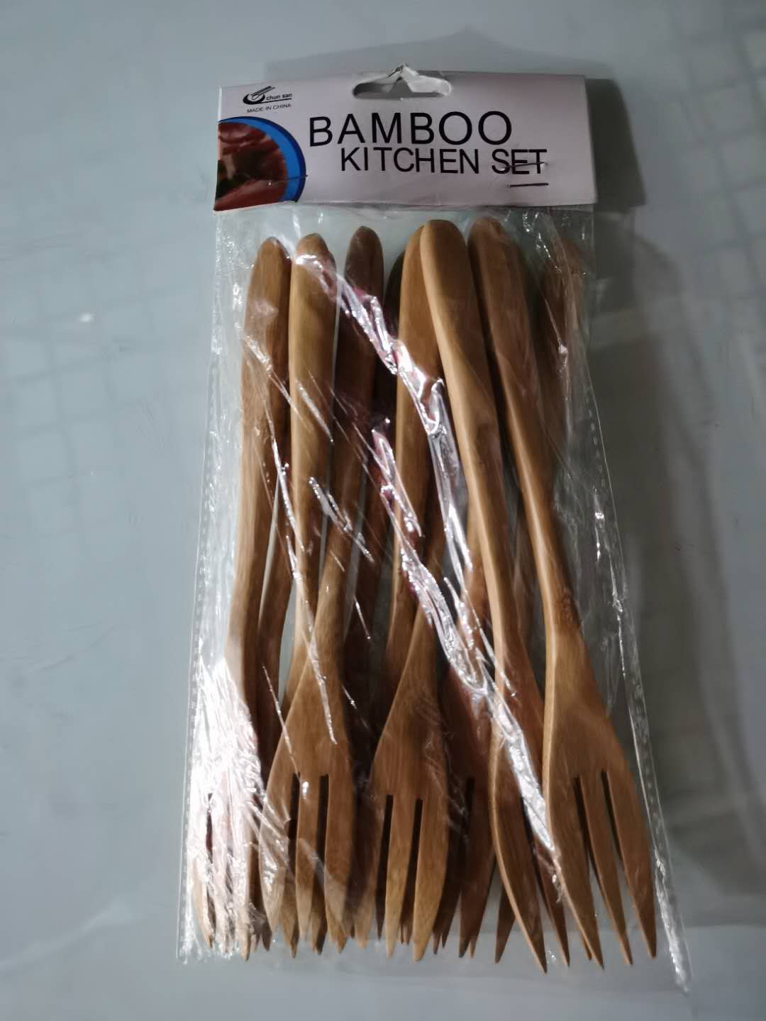 实木叉子 长柄水果叉甜品叉蛋糕手工木质