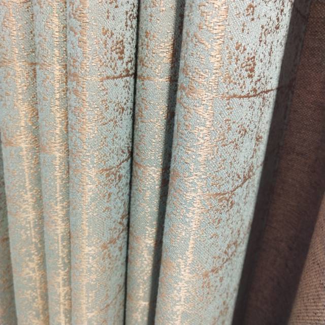 Double-sided cotton and linen jacquard seamless splicing fashionable curtains for living rooms, bedrooms and dormitories Specification image