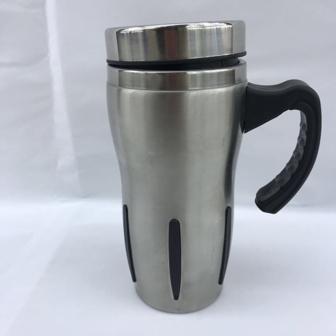 厂家直销不锈钢带把保温杯隔热水杯