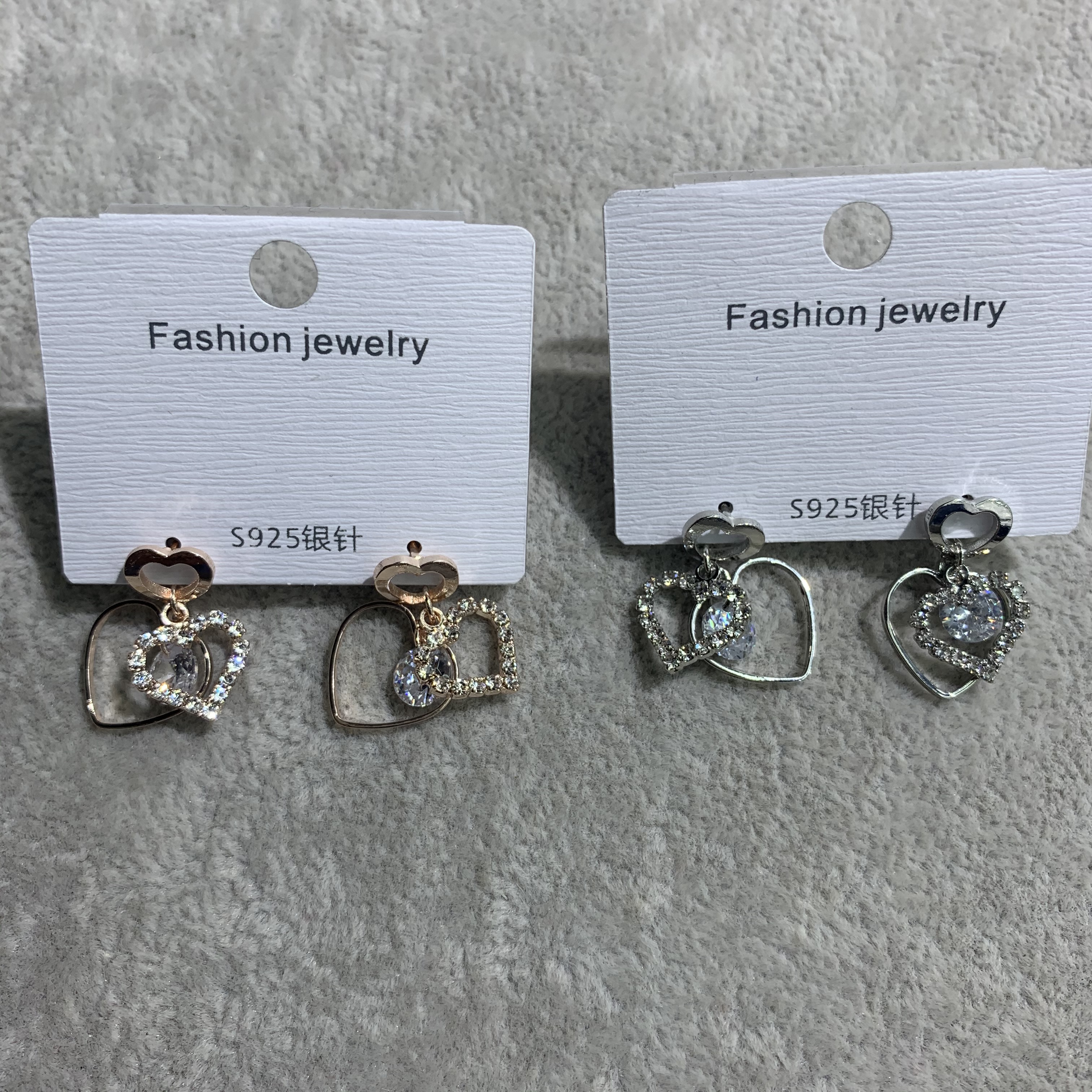 气质高端爱心耳环女耳饰新款热销爆款网红