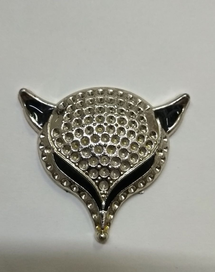 Shoe buckle plastic fox head shoe buckle modelling is chic women's shoe adornment thumbnail