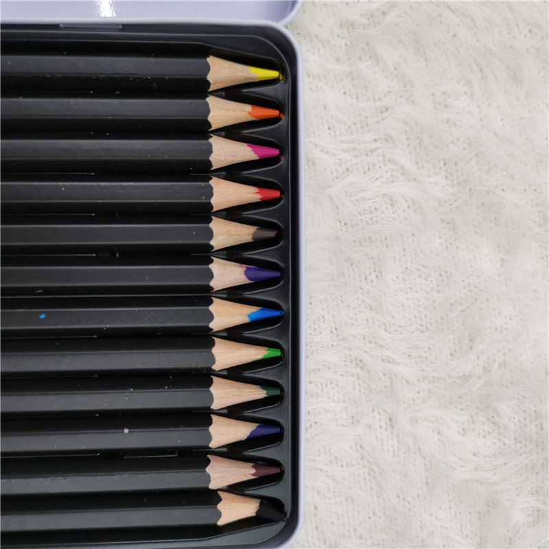 Floral Iron Box 12 Color Water-Soluble Color Lead Roller Curtain Set With Continuous Hex Bar Writing details Picture