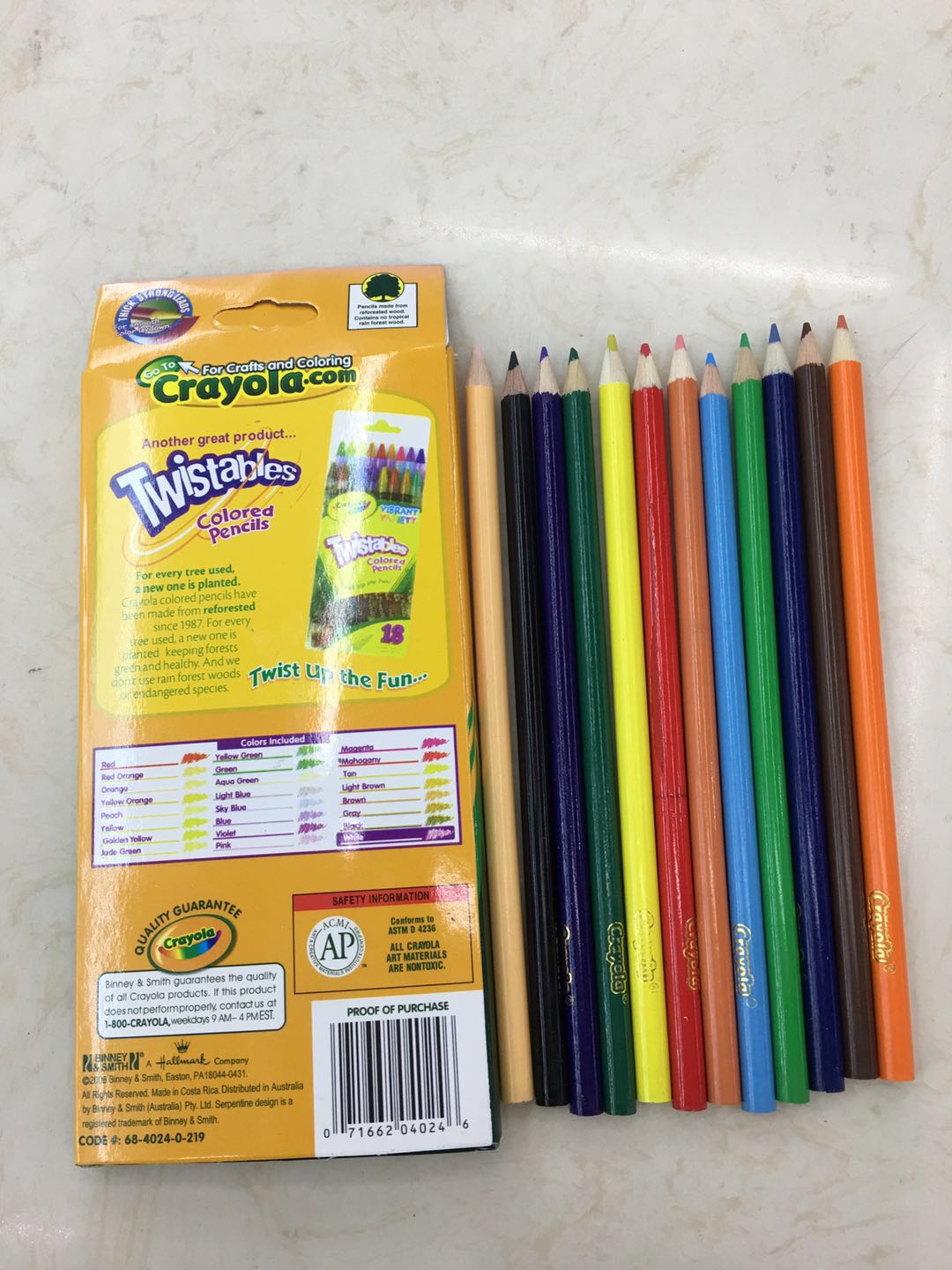 7-12 Color Pen Elementary School Writing Pencil Leather Head Pencil Wholesale Custom 219 Specification drawing