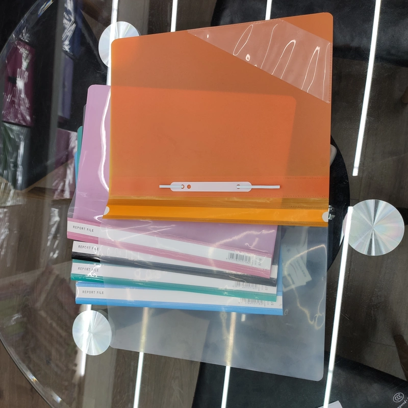 Pull Rod Folder Transparent Drop Rod Round Cut Angle Pull Rod Folder For Office Use