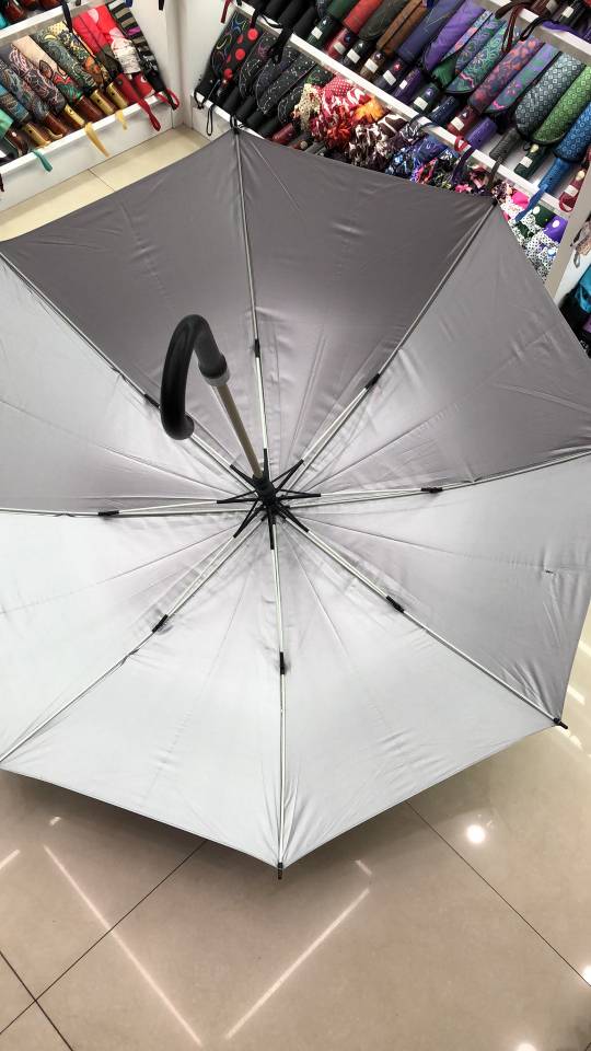 70 fiber plain silver gel long umbrella Specification image