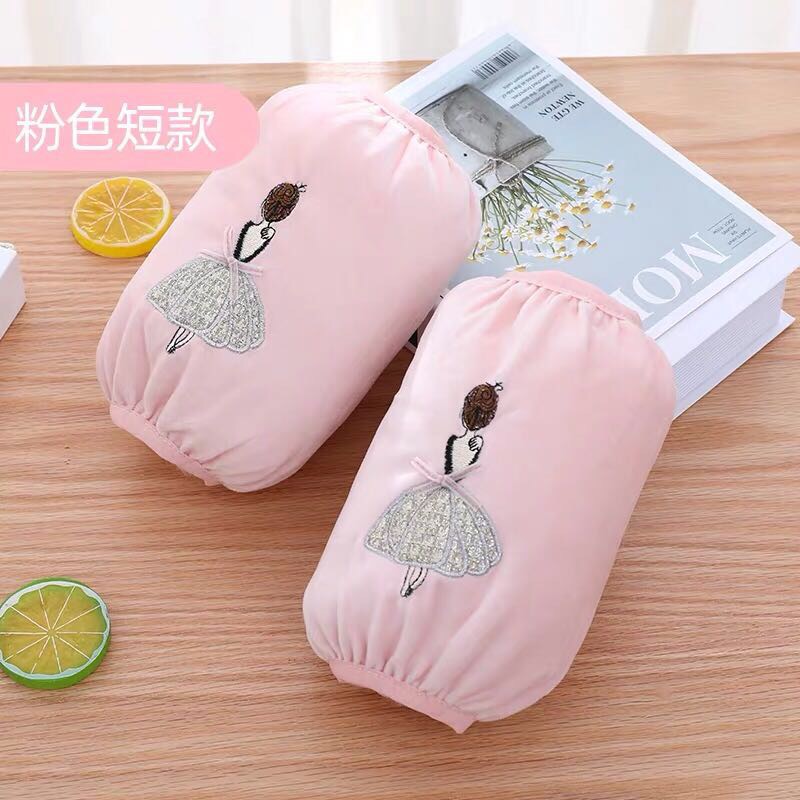 冬天长款宽松套袖纯棉手套工作护袖女厨房炒菜做饭防水防油溅袖套