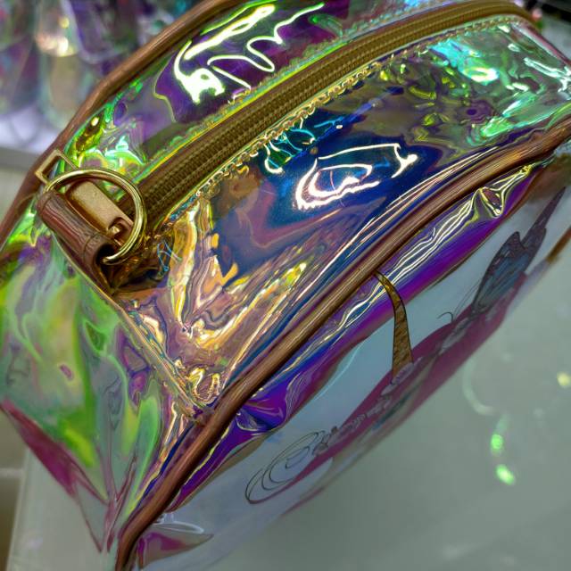 创意镭射可爱清新圆形包女生袋产品图