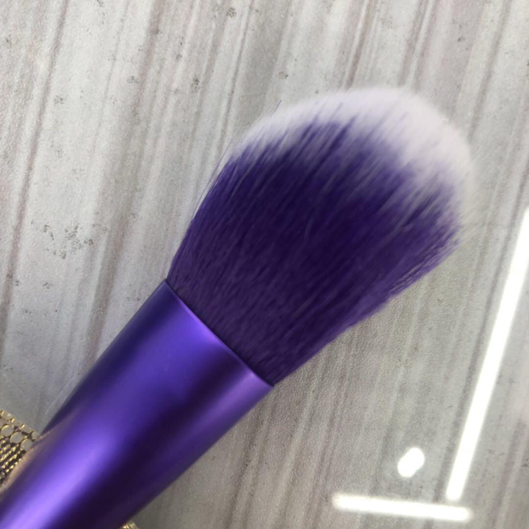 Factory Direct Sales 11 Purple Aluminum Tube Makeup Brush Set Color Eye Brush Foundation Brush Beauty Makeup details Picture